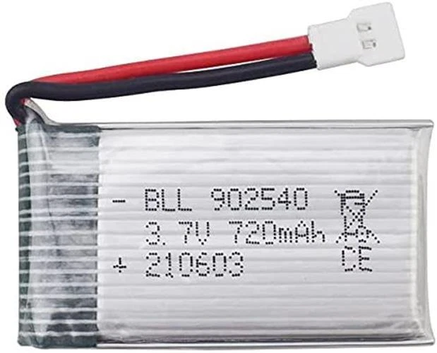 Lot de 3 batteries LiPo 3.7V 720mAh pour drones RC Syma Cheerson Wltoys - Photo 3/4