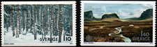 Suecia #Mi989-Mi990 MNH 1977 Europa CEPT Paisajes [1210-1211 YT970-YT971]