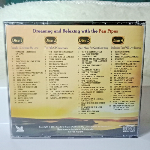 Dreaming and Relaxing with the Pan Pipes 4XCD Set Reader's Digest (2006) w Book - Picture 4 of 13
