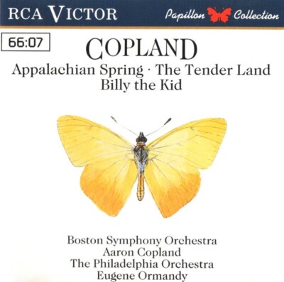 COPLAND Appalachian Spring / The Tender Land / Billy The Kid Eugene Ormandy Bost