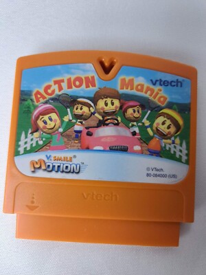 LOT OF 2 Vtech VSmile V-Motion Action Mania & Wonder Pets Game Cartridges Only 