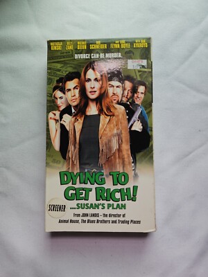 Dying To Get Rich VHS TAPE, COMPLETE/TESTED SEE PHOTOS (VHS116)