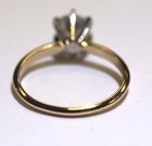 GIA 14k Yellow gold .95ct SI1 E round diamond solitaire engagement ring 2.1g — photo 6