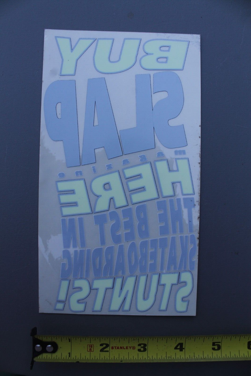 90s SLAP magazine キャップ old skate SLAP Magazine Clear 90's Authorized Dealer OG Z80D Vintage