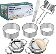 Dumpling Maker Kit Stainless Steel Dumpling Mold Maker, Momos for Easy Dumpling