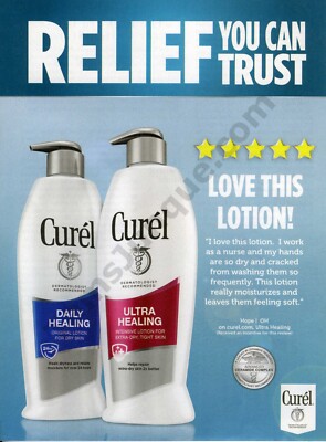 2022 Curel Ultra Healing Daily Lotion Relief PRINT AD Unique Gift Idea! (2005)