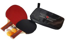 Ping Pong - Table Tennis Set  2 Paddles 4 Balls With Travel Case - NIBIRU SPORT