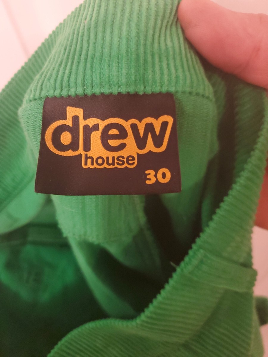 Drew House Justin Bieber Lime Green Corduroy Smiley Drew House Justin Bieber Lime Green Corduroy Smiley