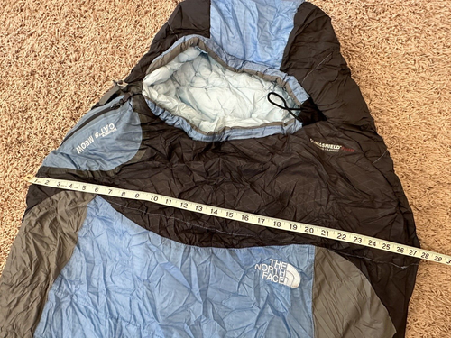 The North Face Womens Cat’s Meow Sleeping Bag 20F Regular Blue w/Storage Bags - Picture 10 of 11