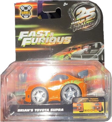 Fast & Furious Toyota Supra Brian's 25 Years Diecast Car Orange