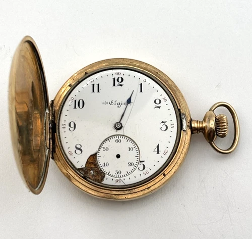 Elgin 1902 Antique Mechanical Pocket Watch   15J  12s  9441349  NON-WORKING