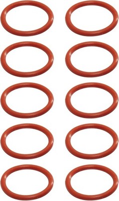 10 PACK Lamons 219 Silicone O-Ring, 70A Durometer, Red, 1-5/16'' ID, 1-9/16'' OD