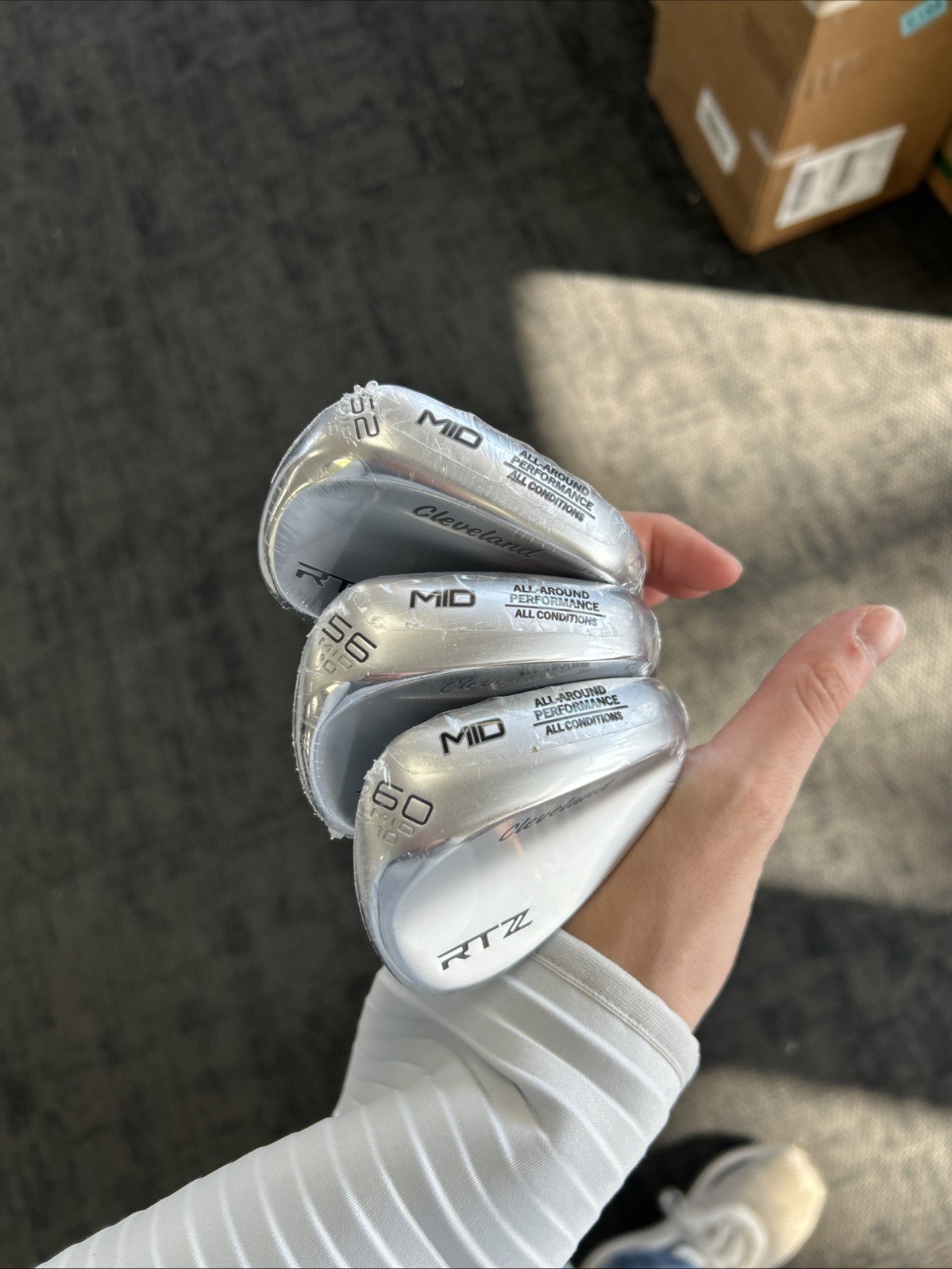 Cleveland RTX Zipcore Wedge Set 52, 56, 60 Dynamic Gold Spinner Ti