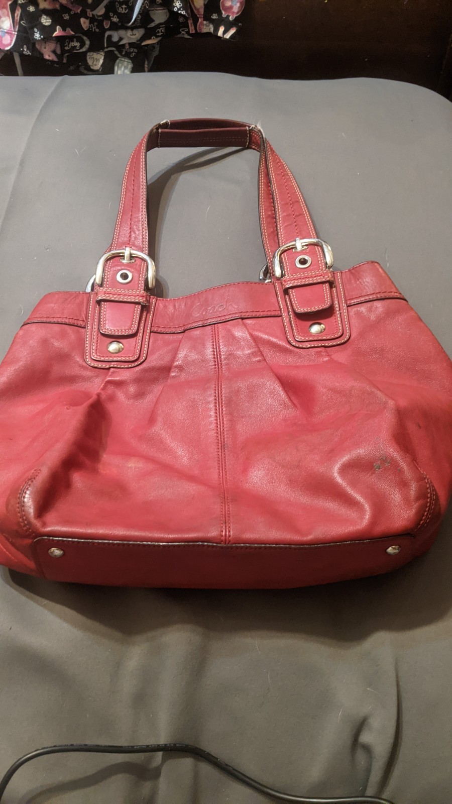 Coach Red Leather Soho Shoulder Bag