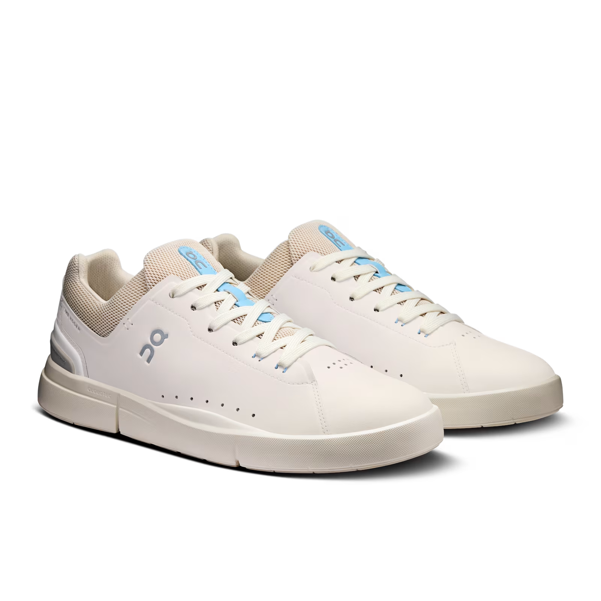 On Running THE ROGER Advantage Sneakers Men\'s 12 White Leather Low Lace Shoes Men main image 3