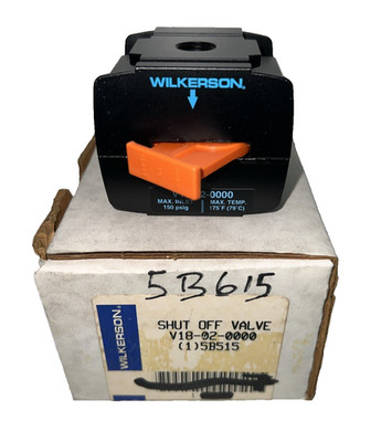 WILKERSON PNEUMATIC V18-02-0000 150 Psig Shut Off Valve  5B515     ~New~