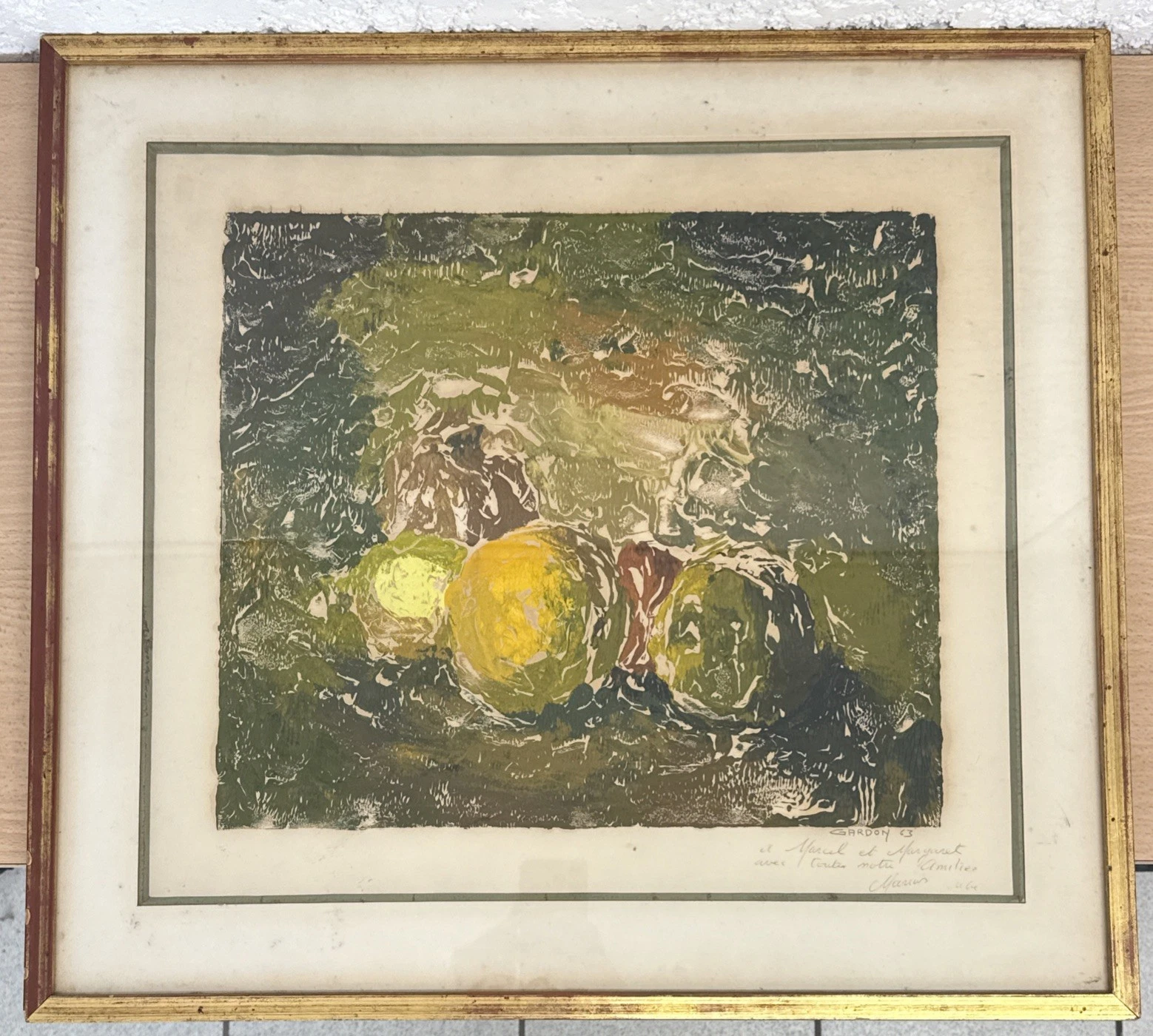 Peinture Encadrée Signé Par Gardon