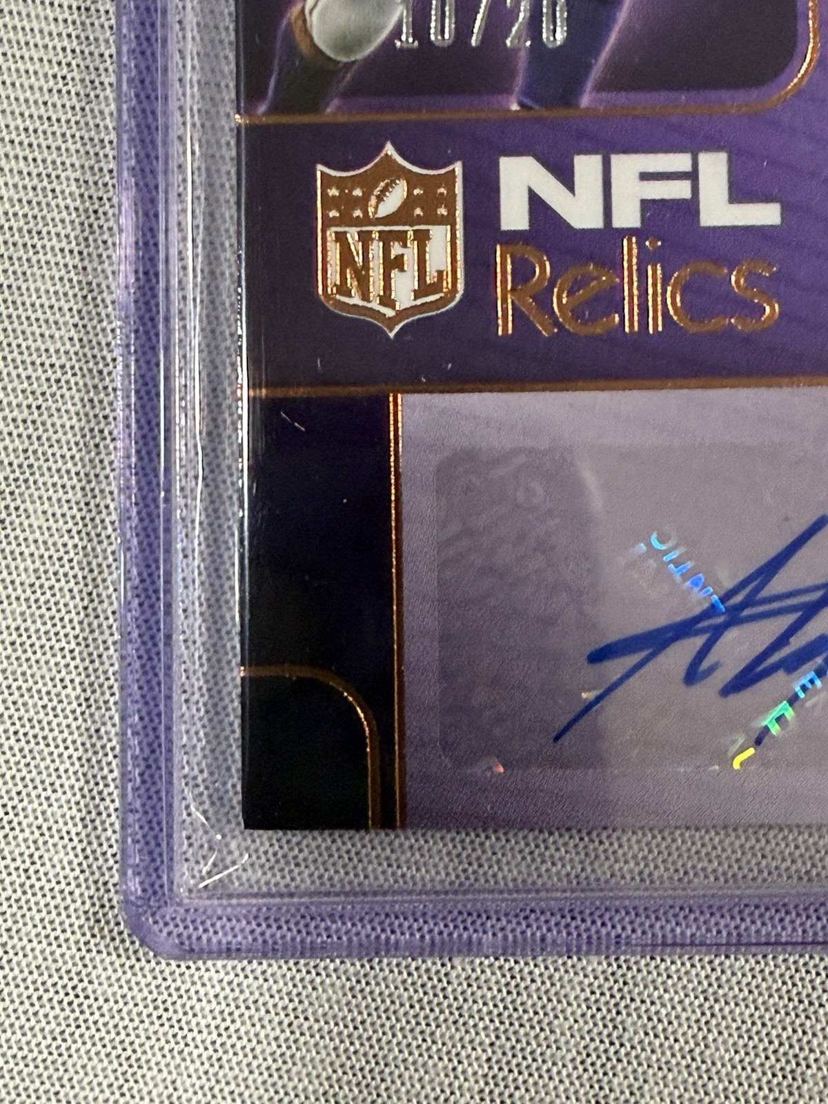 Adrian Peterson 2025 Panini Silhouette NFL Relics Patch Auto /20 Vikings 🔥🔥🔥 view 6