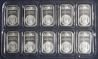 TEN (10) APMEX 1 OZ .999 SILVER BAR ( 10 OZ TOTAL)  LOT 040309
