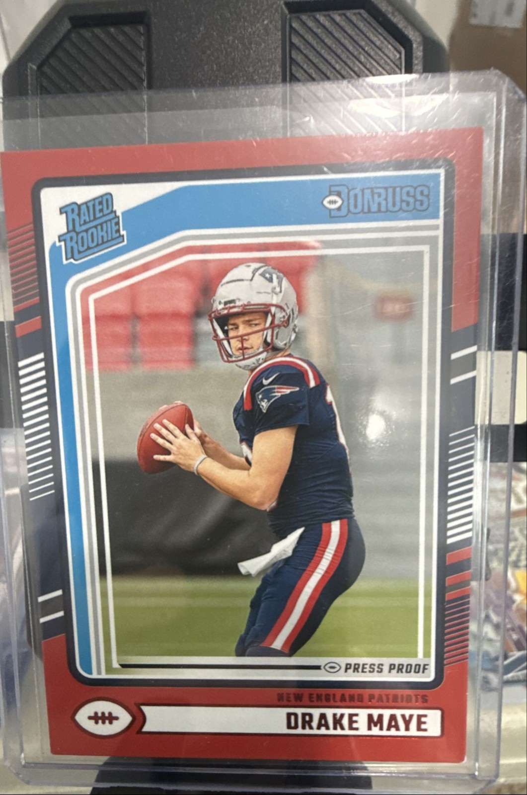 2024 Panini Donruss - Rated Rookie Drake Maye #379 Press Proof Red (RC)