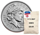 1776-2026 Semiquincentennial Dime 200 Count (100 P & 100 D) - SHIPS APRIL 28