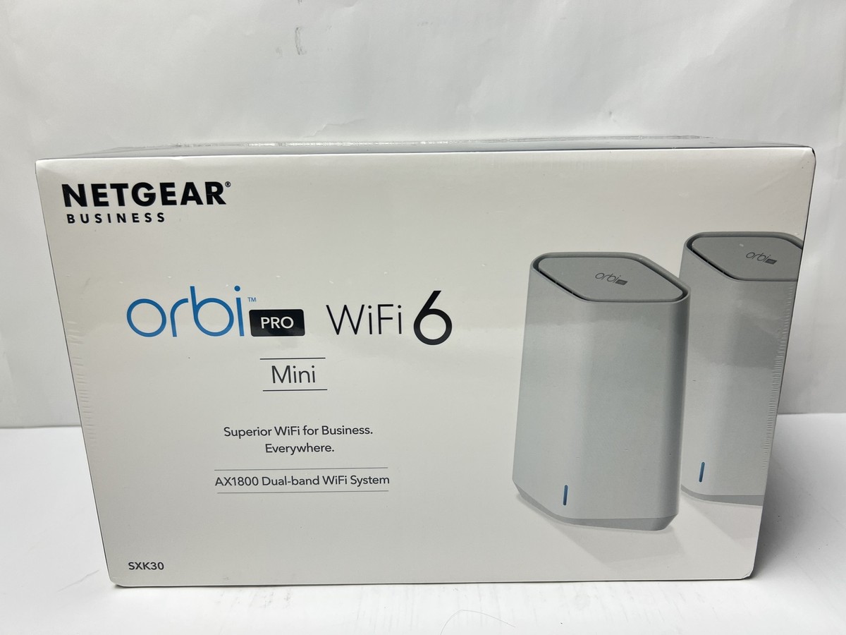 NETGEAR Orbi Pro WiFi 6 Mini Mesh System (SXK30) Router with 1