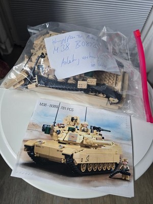 Sluban Kampfpanzer Abrams M38-B0892 Klemmbausteine ohne OVP, mit Anleitung