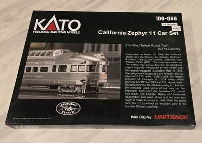 鉄道模型 California Zephyr 11 Car Set 106-055 KATO 106-055 California Zephyr N Scale Passenger Train Set for
