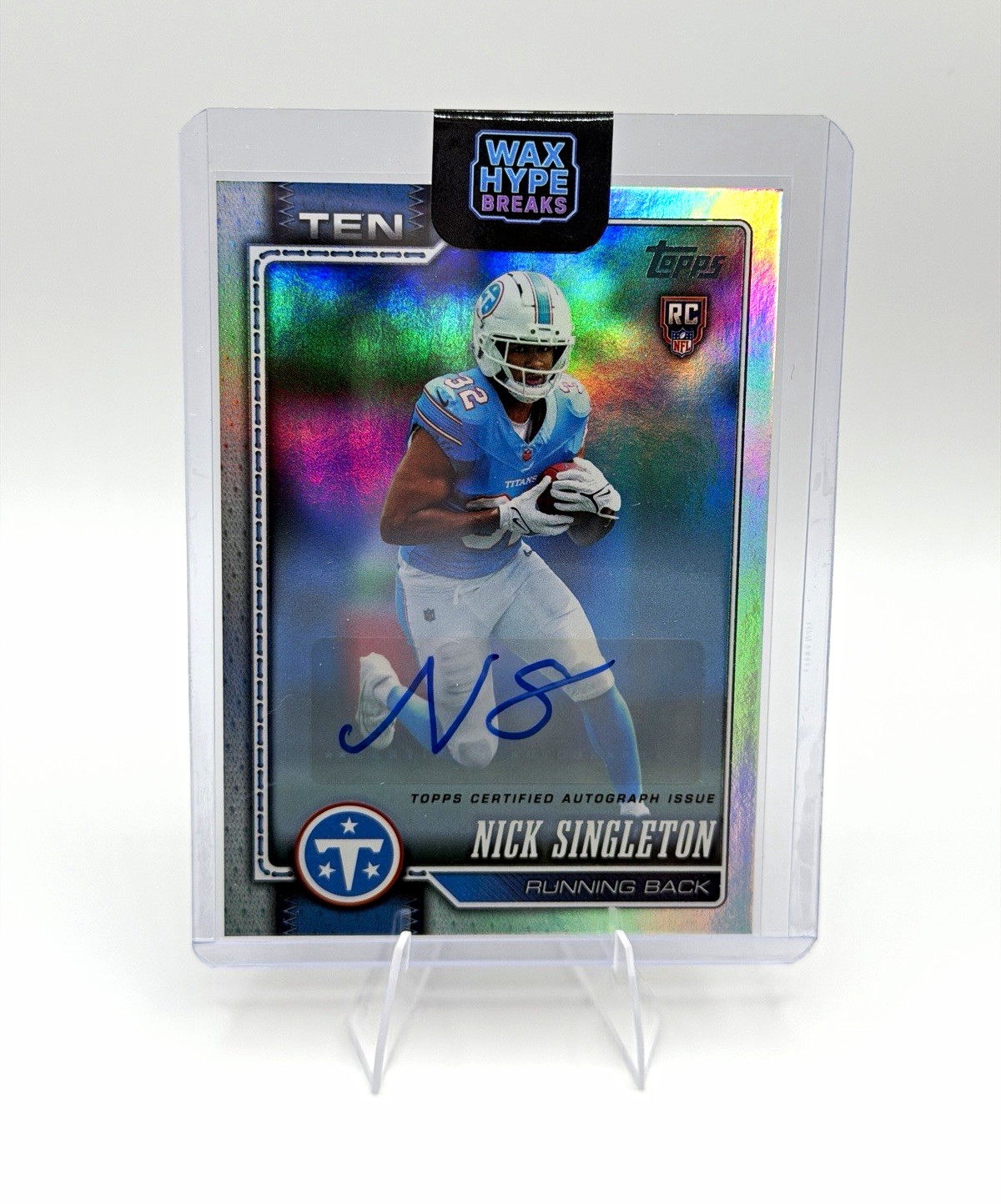 2026 Topps Flagship Nick Singleton RC AUTO Rookie Auto Rainbow Foil #314