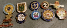 10 x Vintage Bowling / Lawn Bowls / Clubs Enamel Pin Badges
