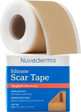Silicone Scar Sheets for Surgical Scars - 120" x 1.5" Roll - Medical Grade Silic