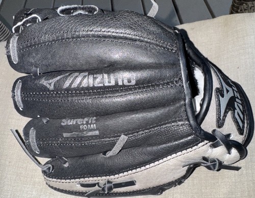 Mizuno Youth Prospect GPP 901 9" Baseball Glove RHT Leather Black Grey V Flex - Picture 3 of 11