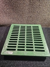 NDS 2400GRKIT 24" x 24" Square Plastic Catch Basin Grate Green