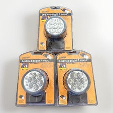 Lote de 3 Faros LED 7 Cabezales (Hasta 100.000 hrs de LED)