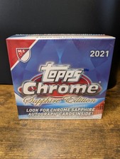 2021 Topps Chrome Sapphire Edition Hobby Box MLS Major League Soccer - SEALED 🔥