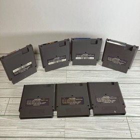 Nintendo NES Game Lot - 7 Games Rad Racer Sports Q-Bert Xevious & More - Working