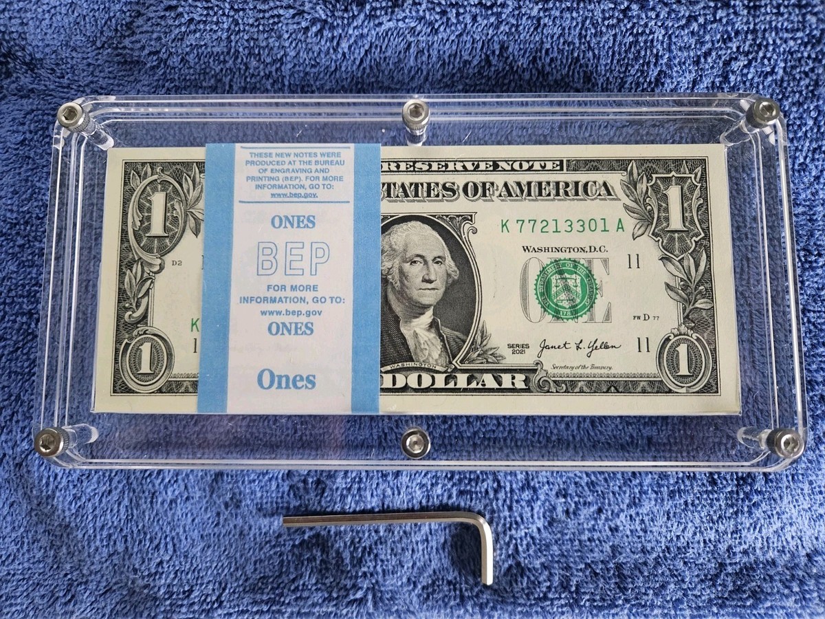 BEP SMALL OG DOLLAR BILL NECK POUCH BEP Money Strap For 1 Dollar 