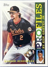 2026 Topps Series 1 Profiles By Ken Griffey Jr #TP-4 Gunnar Henderson