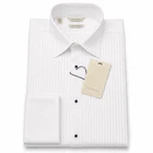 Men Suitsupply Shirt Tuxedo Slim Fit Egyptian Cotton French Cuff