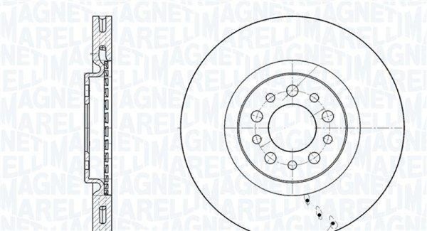 2X Magneti Marelli Bremsscheibe Bremsscheiben Satz Bremsen 360406011500-image