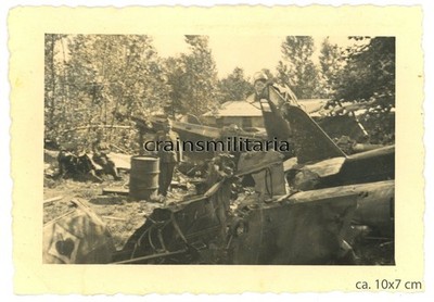 Orig. Foto franz. Flugzeug Wrack Flugplatz MÉZIÈRES Charleville Frankreich 1940