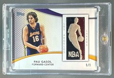 Pau Gasol 2009 Topps NBA Logoman Game Worn Patch 1/1