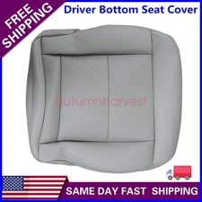 For Mercedes Benz 2010-2014 Driver Bottom Replacement Leather Seat Cover Gray