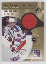 2005 SP Game Used Edition Authentic Fabrics Gold 97/100 Jaromir Jagr #AF-JJ 0c3