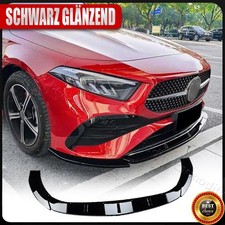 Glanz Schwarz SpoilerLippe Frontlippe Frontspoiler Für Mercedes W177 A35 AMG 23+