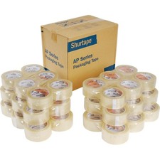 Shurtape AP 101 1.6 Mil Carton Sealing Tape 2" x 110 Yds. Clear Lot of 36