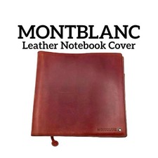 Montblanc Leather Notebook Cover Burgundy Address Book Authentic