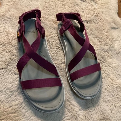 Teva Sandals Size Plum Purple Terra Float Livia 1009807