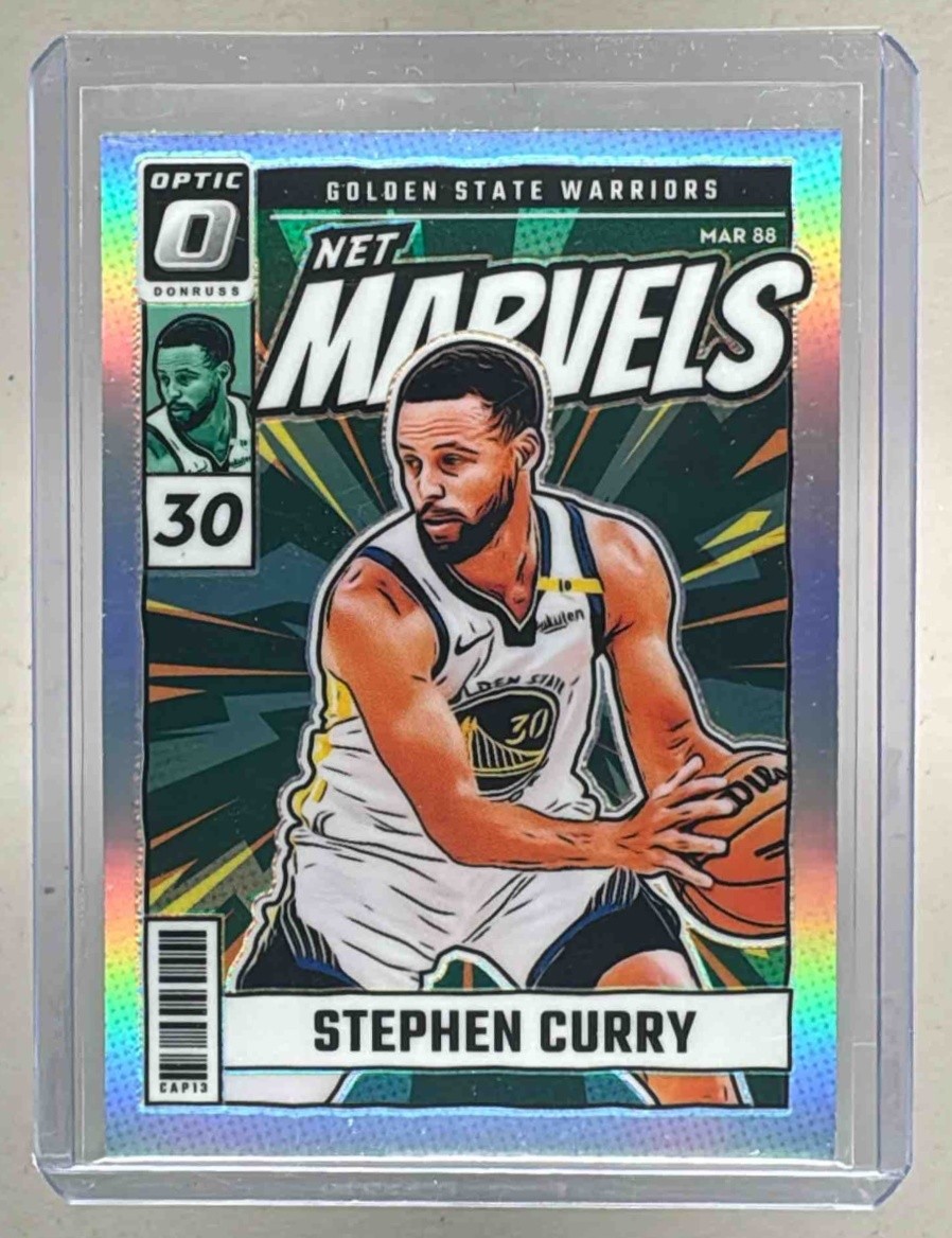 Stephen Curry 2024 Panini Donruss Optic #15 Holo Net Marvels