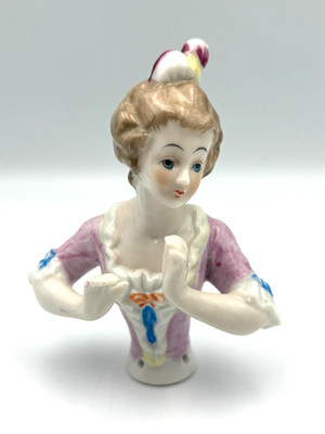 Vintage Shackman 5'' Porcelain Half-Doll, Japan